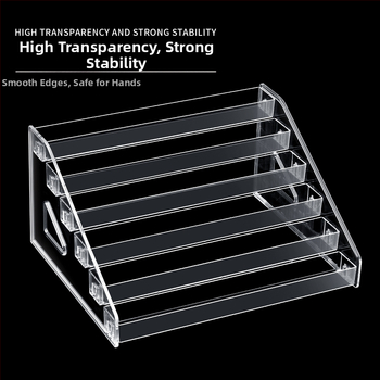 Ακρυλική βάση επίδειξης βερνικιού νυχιών - Πολυεπίπεδη πλαστική βάση, μάρκα Manzilin, καθαρή περιεκτικότητα 650, μοντέλο Large Nail Polish Display Stand 01, 30 τεμάχια ανά κουτί