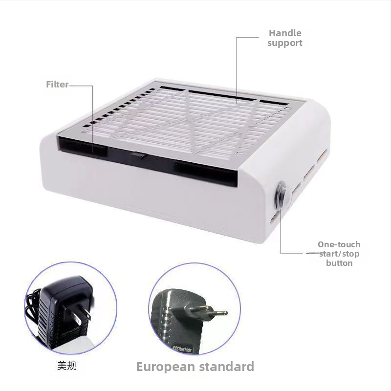 Прахоуловител за маникюр SAMVI 858-88, OEM, настолен, 635 g