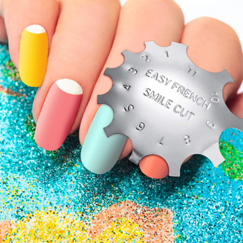 Εργαλεία νυχιών: Coya πρότυπο γαλλικού μανικιούρ από ανοξείδωτο ατσάλι, σετ 6 τεμαχίων