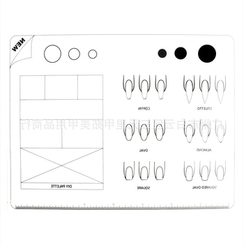 Silikoninė užpildymo pagalėlė manikiūrui – nagų lipdukų spaudimo įrankiai, kilmė Guangzhou, pakuotė 200 vnt, grynasis svoris 130 g, galiojimo laikas 24 mėn