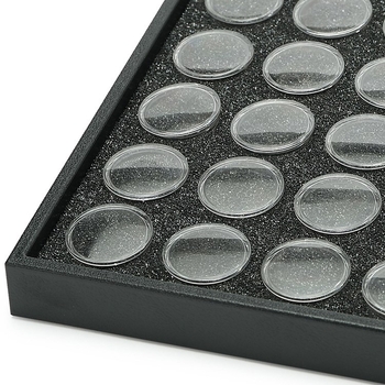 Nagų įrankių laikymo dėžutė su 25/50 skyriais, plastikinė konstrukcija, skirta nagų papuošalų ir deimantų priedų saugojimui – ZLY