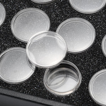 Nagų įrankių laikymo dėžutė su 25/50 skyriais, plastikinė konstrukcija, skirta nagų papuošalų ir deimantų priedų saugojimui – ZLY