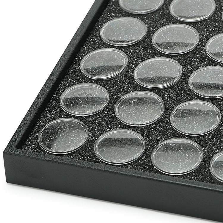 Nagų įrankių laikymo dėžutė su 25/50 skyriais, plastikinė konstrukcija, skirta nagų papuošalų ir deimantų priedų saugojimui – ZLY