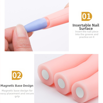 Πλαστικό μοντέλο δακτύλου για μανικιούρ – με μαγνητική πρόσφυση, OEM Xu Xin, Καθαρή περιεκτικότητα: 40