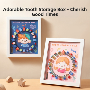Medinė pieninių dantų laikymo dėžutė vaikams 4-6 metų; 3C kategorija: Kitos žaislai iki 14 metų