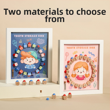 Medinė pieninių dantų laikymo dėžutė vaikams 4-6 metų; 3C kategorija: Kitos žaislai iki 14 metų