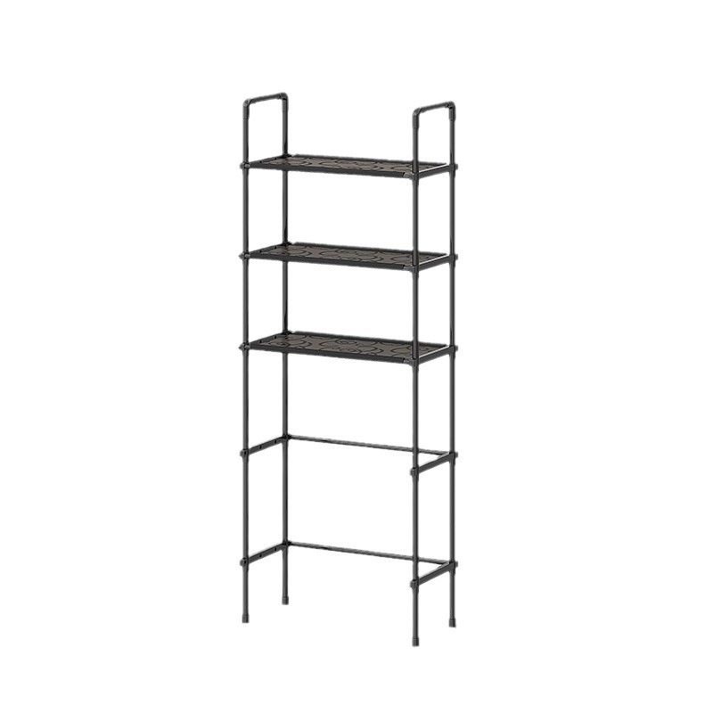 Leap 3 pakopų grindų laikymo stovas, dažytos vamzdžiai ir PVC plokštė, įrengimas ant žemės