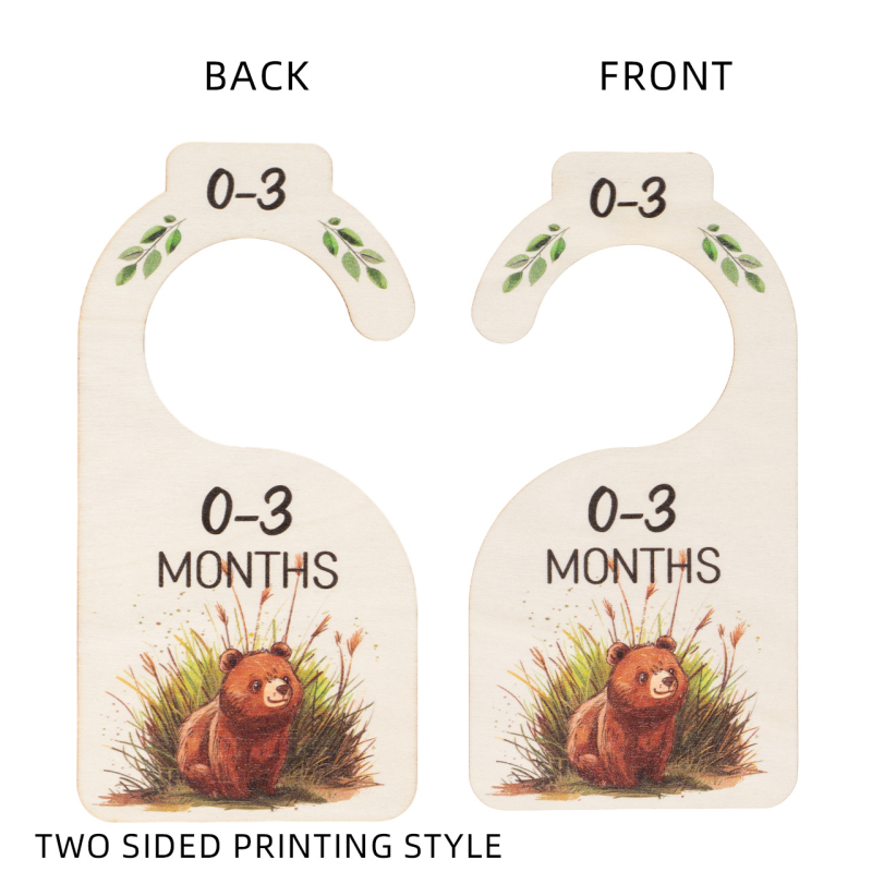 Placă separator din lemn pentru hainele bebelușului cu animale desen animate, Brand Xitong, Stil modern minimalist, Material Boxwood