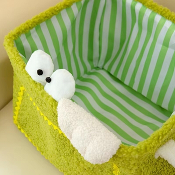 Denbo craft Cartoon storage basket – καλαθάκι αποθήκευσης από βαμβακερό ύφασμα, κατάλληλο για τηλεχειριστήρια, βιβλία και περιοδικά, αποθήκευση ρούχων