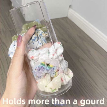 Διαφανές πλαστικό κουτί αποθήκευσης αξεσουάρ μαλλιών — οργάνωση για λαστιχάκια, τσιμπιδάκια και κορδέλες (δώρο/συσκευασία)