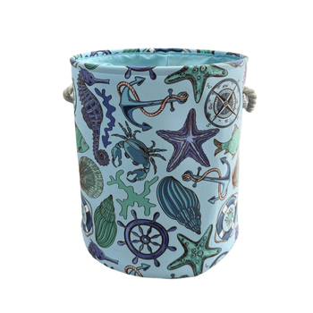 Θήκη αποθήκευσης παιχνιδιών από βελουτέ ύφασμα, Ωκεανικός στυλ, Υλικό: Ύφασμα, Διαθέσιμη εκτύπωση λογότυπου, Παραμετροποίηση