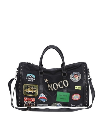 Τσάντα ταξιδιού με χιαστί — μεγάλη χωρητικότητα, PU+nylon υλικό, επένδυση πολυεστέρα, ορθογώνιο τετράγωνο σχήμα, φερμουάρ, ένας ιμάντας