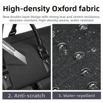 Τσάντα κοστουμιού για ταξίδι με δυνατότητα δίπλωσης – μεγάλη χωρητικότητα 36–55L, Oxford ύφασμα, αναπνεύσιμη, αδιάβροχη, ανθεκτική, κατάλληλη για επιχειρηματικά ταξίδια