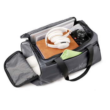 Unisex τσάντα ταξιδιού με ιμάντα crossbody, αδιάβροχη και ανθεκτική στη φθορά, διαχωρισμός υγρού/στεγνού, χωρητικότητα 20–35L, επένδυση πολυεστέρα