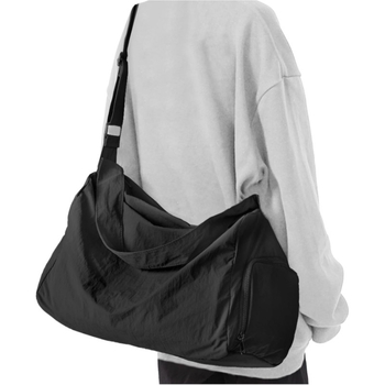 Poliesterinė sportinė rankinė su sausai–drėgnam atskyrimui, didelė talpa, unisex, pečių/kelioninis krepšys