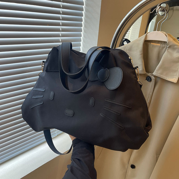 Τσάντα ταξιδιού με θήκη αποσκευών (20–35L; νάιλον; αδιάβροχο; για γυναίκες; αστικός μινιμαλισμός)