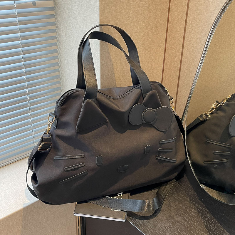 Rövid útra tervezett utazótáska görgőkkel (20–35L; nylon; vízálló; nők számára; városi minimalizmus)