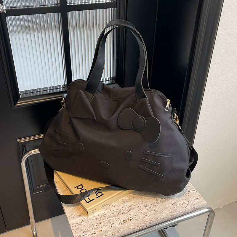 Rövid útra tervezett utazótáska görgőkkel (20–35L; nylon; vízálló; nők számára; városi minimalizmus)