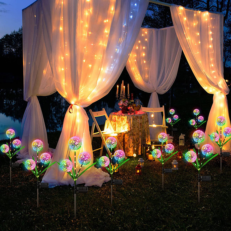 Saulės LED sodo žibintai įterpiami į žemę, augalų formos Onion Lantern, QS-TXD prekės ženklas, 5W LED, veikimo laikas 12–16 valandų