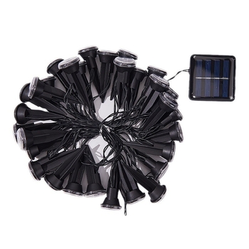 Saulės plokščia žemės apšvietimo lemputė vejoms ir kiemo takams — 0,5 W, nuolatinis apšvietimas 6–12 valandų, medžiaga: guma, modelis: Solar flat light small ground lamp