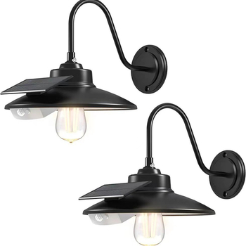 Kültéri napelemes falikar LED, IP65, 4W, 5V, élettartam több mint 40 000 óra