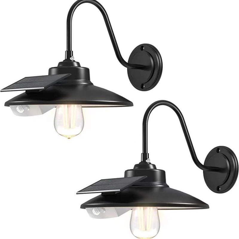 Kültéri napelemes falikar LED, IP65, 4W, 5V, élettartam több mint 40 000 óra