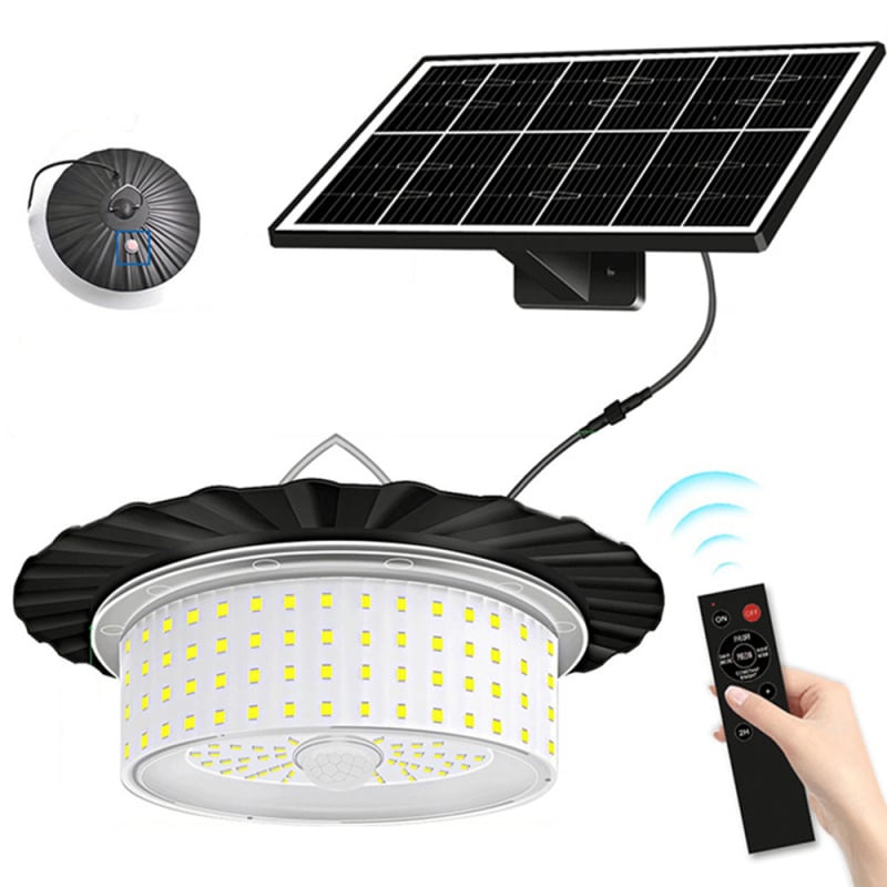 Lumină LED de exterior cu senzor de mișcare, IP65, rezistent la apă, 16W, 3.7V, 5 moduri