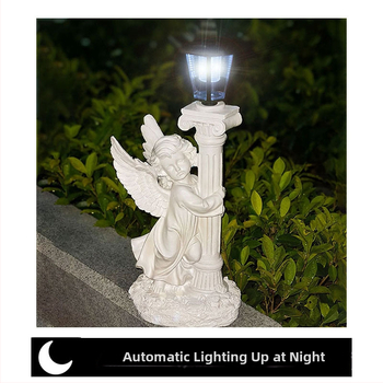 Λαμπτήρας Αγγέλου με Ρωμαϊκή Κολώνα για Κήπο — Κατασκευές από ρητίνη, Σύγχρονο και Μινιμαλιστικό Στυλ, Υλικό: ρητίνη, Μάρκα: Seven-color incense