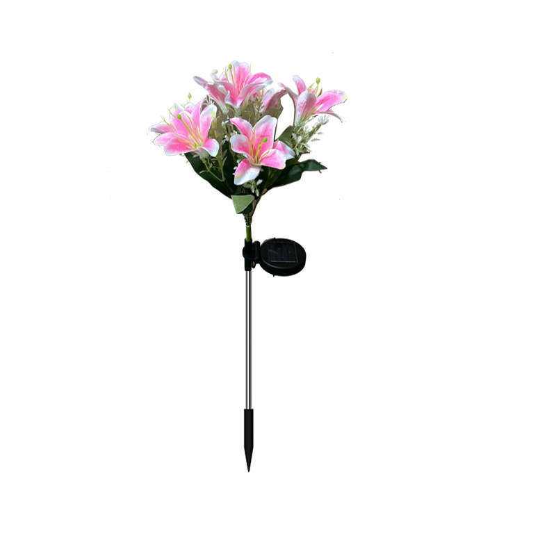 Ηλιακό φανάρι σε μορφή κρίνος για υπαίθρια χρήση, LED φως, IP65, αυτονομία 6–12 ωρών, μοντέλο ZX40029