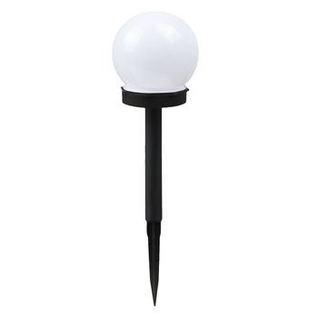 Φωτιστικό κήπων με ηλιακή ενέργεια σε σφαίρα, για εγκατάσταση στο έδαφος – LED λαμπτήρας, συνεχές φωτισμό 6–12 ώρες, διακόπτης επαγωγής