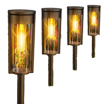 Saulės sodo lemputė, ABS korpusas, IP33 apsauga, 2.1W šviesos šaltinis, apvalus dizainas, 6–12 valandų nuolatinis apšvietimas