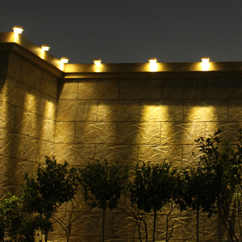 Ηλιακό εξωτερικό φωτιστικό τοίχου με 3 LED, IP65, 0.35W, 1.2V, διάρκεια ζωής 50.000 ωρών