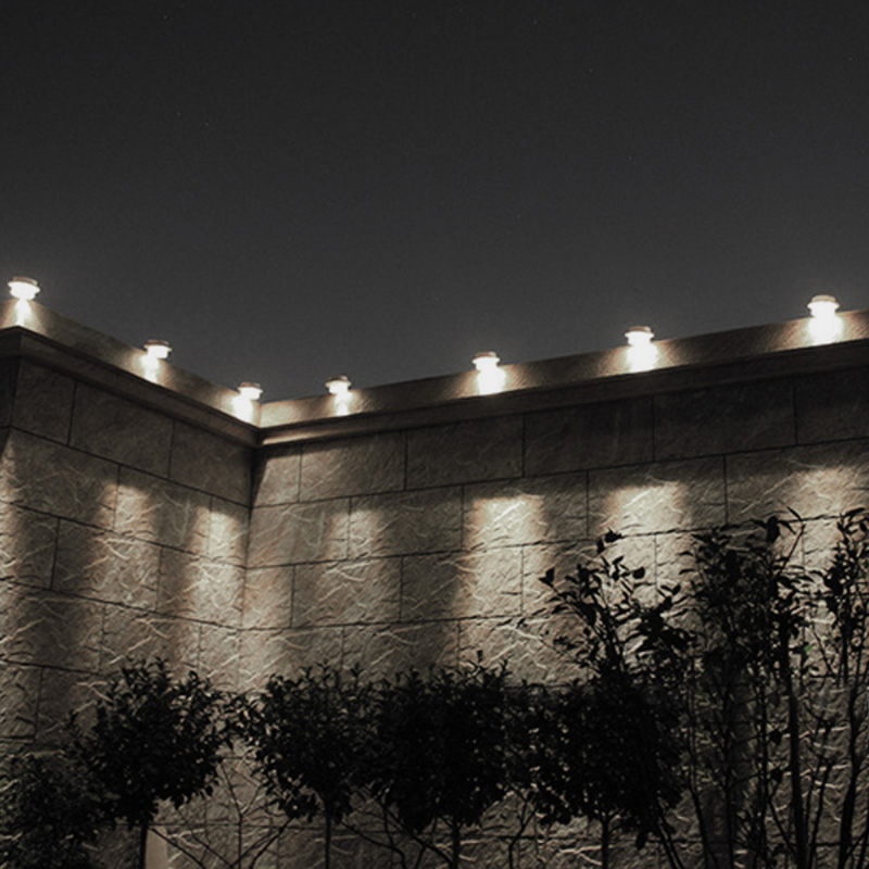 Ηλιακό εξωτερικό φωτιστικό τοίχου με 3 LED, IP65, 0.35W, 1.2V, διάρκεια ζωής 50.000 ωρών