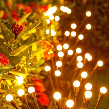 Ηλιακές φωτεινές αλυσίδες με φωτάκια – φωλιές για τον κήπο – εξωτερικός ατμοσφαιρικός φωτισμός, IP65, 4W, 1.2V, 6–12 ώρες λειτουργίας, διάρκεια ζωής 10000 h