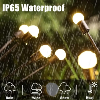 Ηλιακές φωτεινές αλυσίδες με φωτάκια – φωλιές για τον κήπο – εξωτερικός ατμοσφαιρικός φωτισμός, IP65, 4W, 1.2V, 6–12 ώρες λειτουργίας, διάρκεια ζωής 10000 h