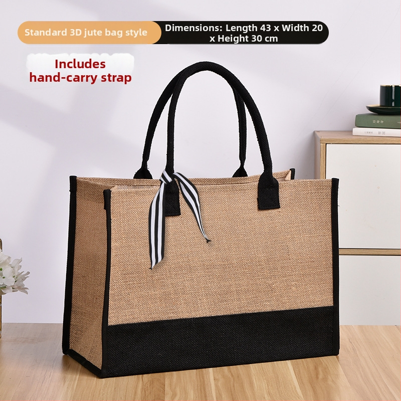 Модерна ежедневна ламинирана платнена чанта Tote с печат на лого – голям капацитет