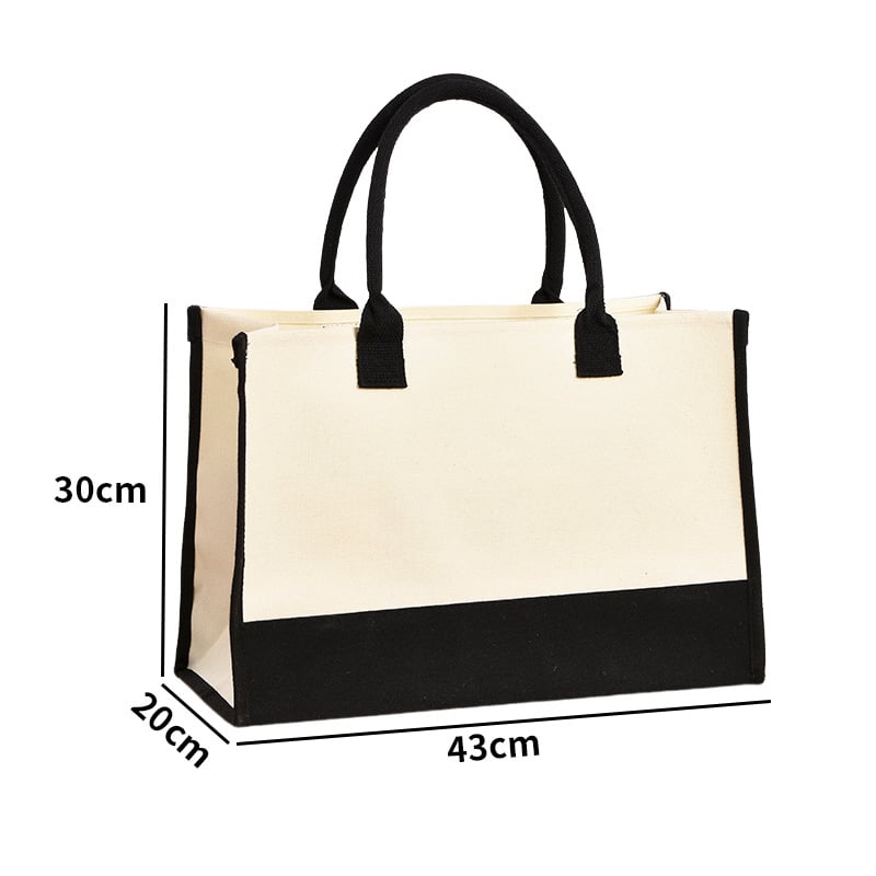 Modernus laminuotas kanvaso pirkinių krepšys su logotipo spausdinimu – didelė talpa, UV skaitmeninis spausdinimas ir serigrafija