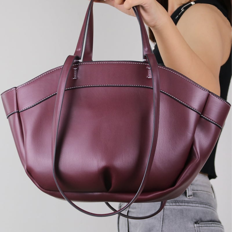 Geantă Tote, material PU, stil unisex, formă de tip cochilie, buzunar interior cu fermoar (PU; unisex; formă cochilie; buzunar interior cu fermoar) - M.T MISS TOTE