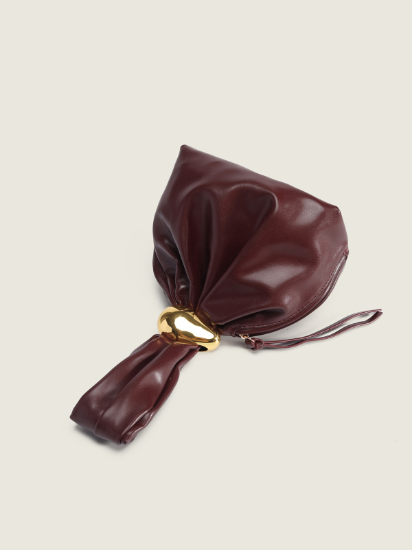 inschick PU kibiro formos rankinė, miesto minimalistinis stilius, užtrauktukas, minkšta konstrukcija, 3D išorė su PU įdėklu, PU pamušalas, viena peties dirželė