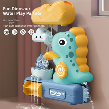 Vonios žaislai – dinozauro muzikinis sukimasis žaislas, plastmasinis vonios žaislas vaikams 4–6 metų