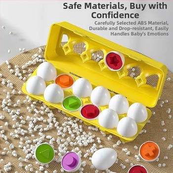 Montessori formų atitikimo kiaušinių dėlionė – plastikas, Shang Yu ženklas, daugiafunkcinė, OEM logotipo pritaikymas, tinkama vaikams 4–6 metų