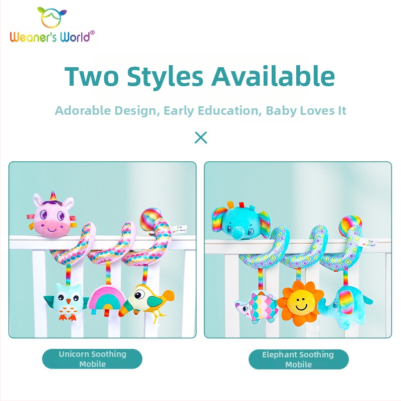 Плюшена висяща играчка за количка с камбанка – интерактивна образователна играчка за новородени и бебета 0–3 години