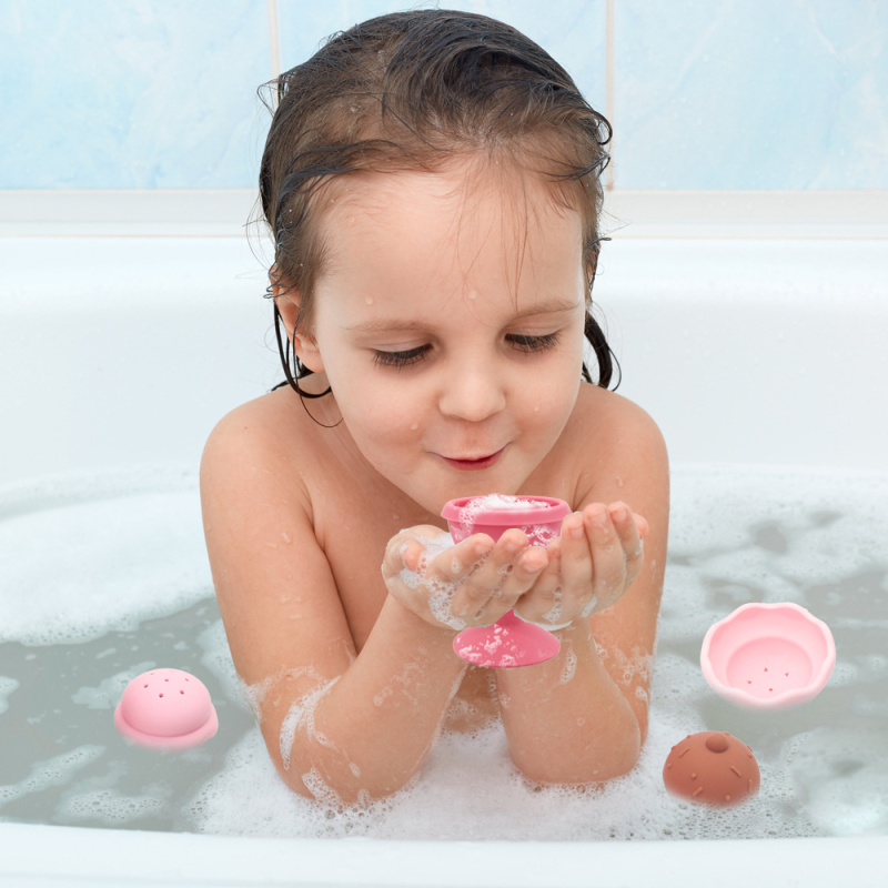 Silīkonu slāvu rotaļlieta zīdaiņiem – Mirake, pārtikas kvalitātes silikons, vecums 0–2 gadi, veicina grabšanu, jūtīgumu un roku–acu koordināciju, interaktīva rotaļlieta