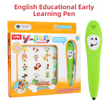 Bērnu interaktīvā lasīšanas pildspalva angļu valodai – funkcijas: vecāku un bērnu spēles, runas atpazīšana, mūzika un skaņas; materiāls: plastmasa; barošanas avots: parastā sausa baterija; vecuma grupa: 7–14 gadi