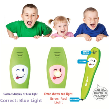 Bērnu interaktīvā lasīšanas pildspalva angļu valodai – funkcijas: vecāku un bērnu spēles, runas atpazīšana, mūzika un skaņas; materiāls: plastmasa; barošanas avots: parastā sausa baterija; vecuma grupa: 7–14 gadi