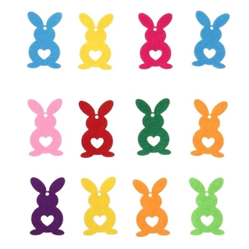 Velykų medinis kabantis ornamentas – kiškio formos, perforuotas dizainas, šiuolaikinio meno stilius, spausdinimo technika