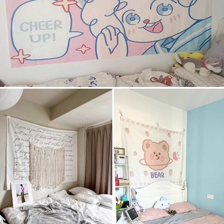 Sienos gobelenas - stačiakampis, poliesterio audinys, skaitmeninis šilumos perdavimas, šiuolaikiškas minimalistinis stilius, pritaikomas audinys