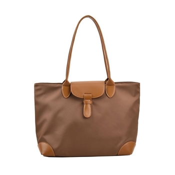 Τσάντα Tote από PU για καθημερινή χρήση, οριζόντιου τετραγωνικού σχήματος, φερμουάρ, επένδυση πολυεστέρα