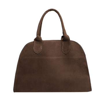 Τσάντα Tote από βελούτο με οριζόντια τετράγωνη φόρμα, μαγνητικό κούμπωμα, εσωτερικές θήκες: θήκη με φερμουάρ, θήκη για κινητό και θήκη για ταυτότητα