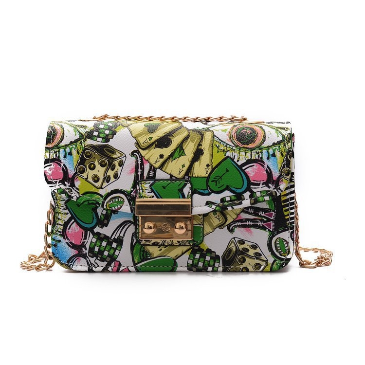 Geantă crossbody pătrată din PU, stil stradal, închidere cu capac, buzunare interioare: fermoar, buzunar pentru telefon și ID